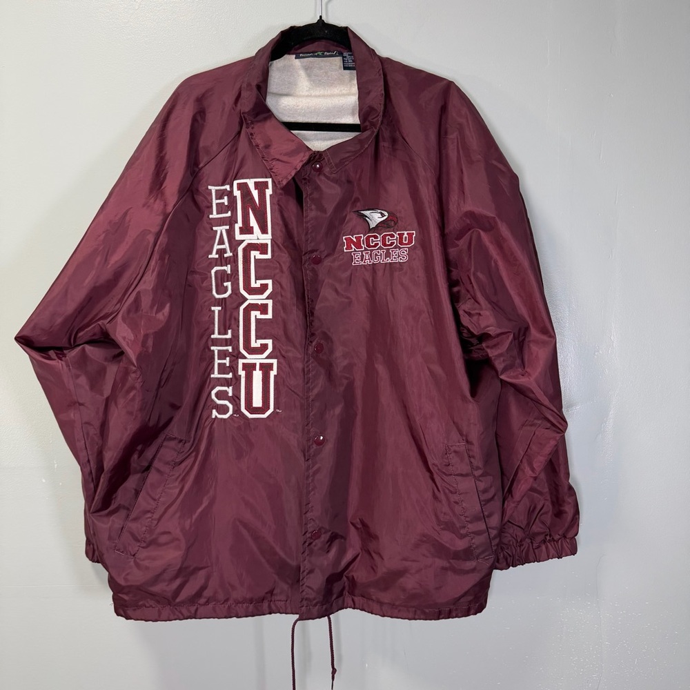 North Carolina Central Paradise Point NCCU Eagles Coaches Jacket Maroon Y2K‎ 3XL